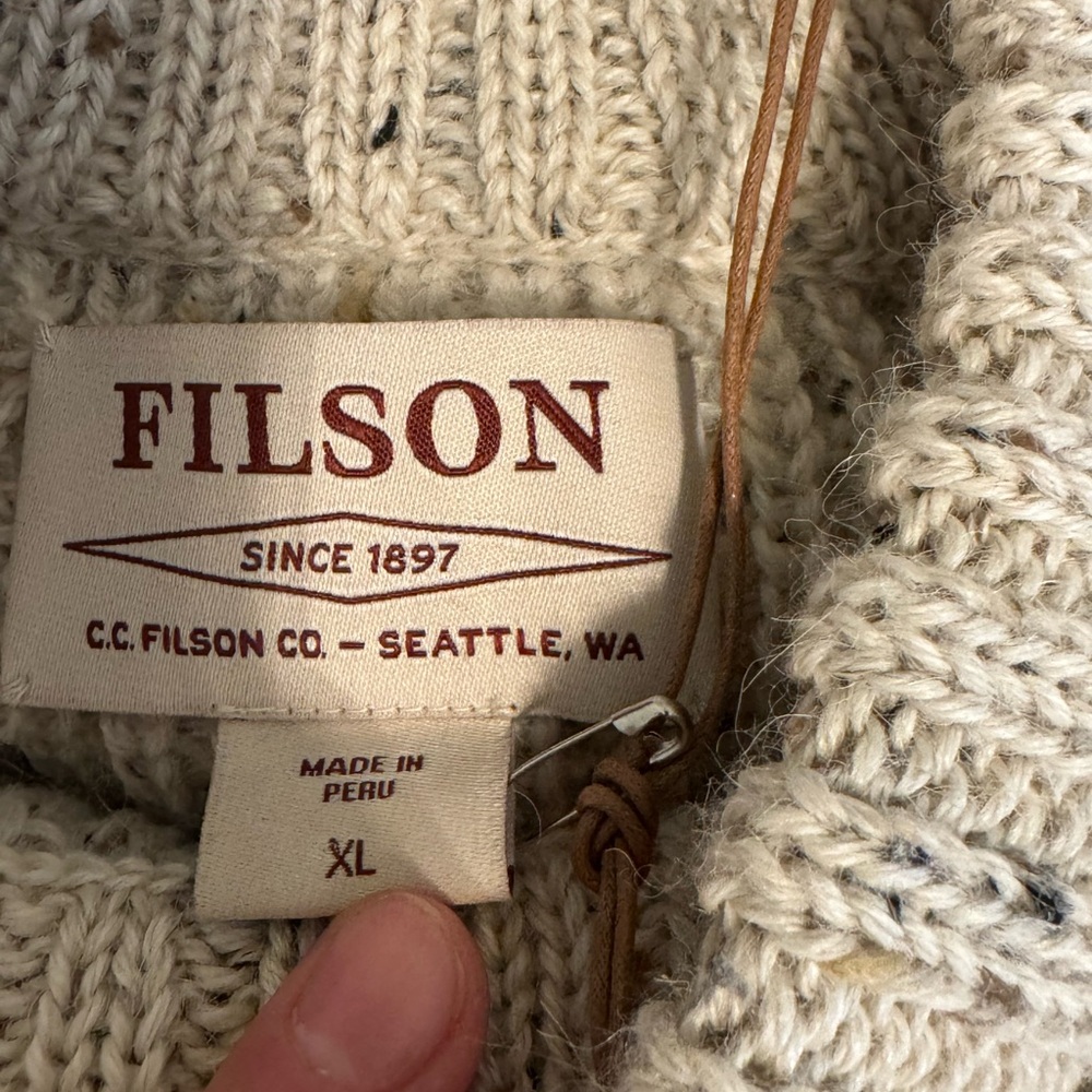 🛑SOLD🛑Filson Women Alpaca Wool Shaker Sweater - Picture 4 of 4